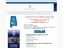 Tablet Screenshot of alabamalibraryexpo.com